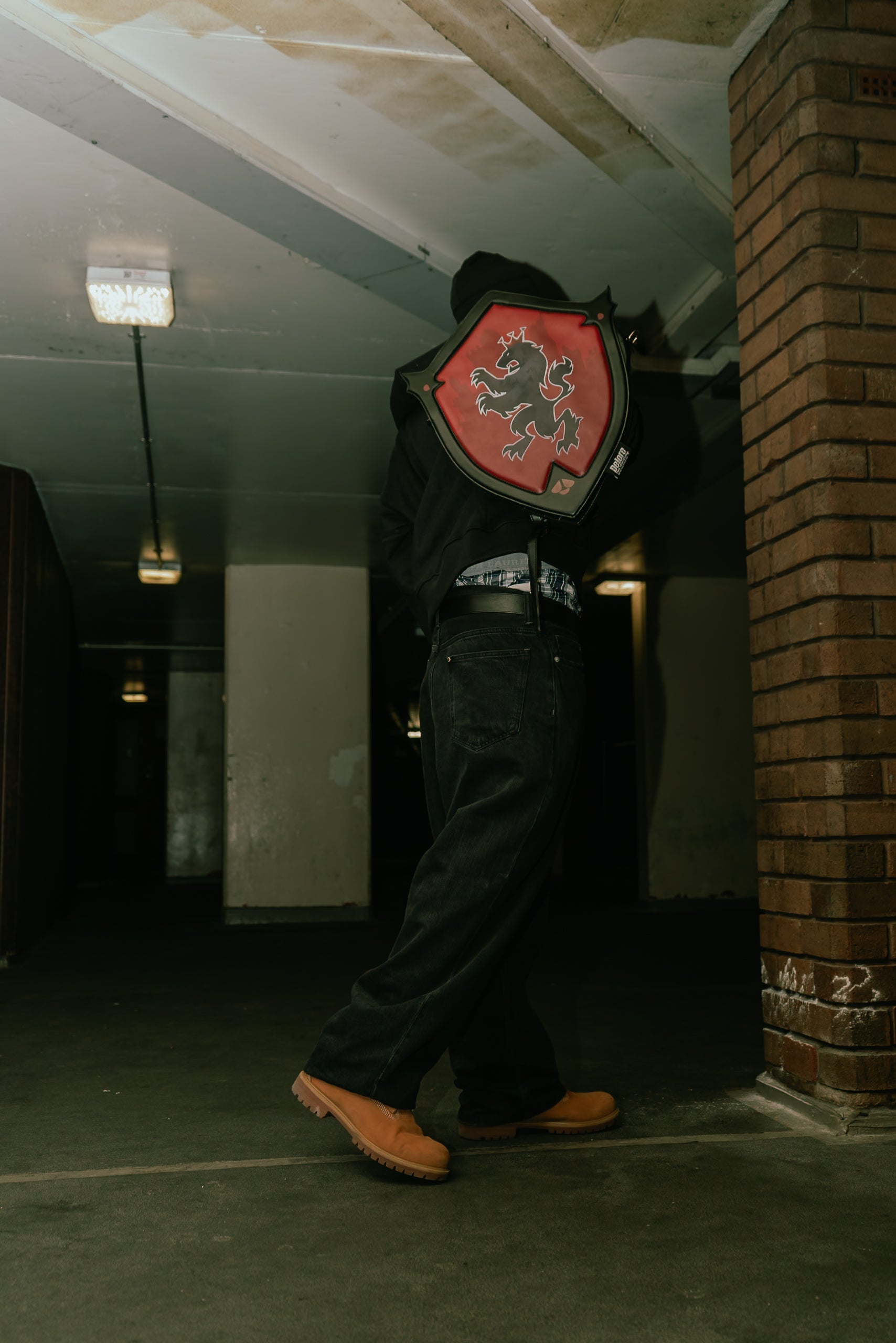 DELORE RED SHIELD BACKPACK